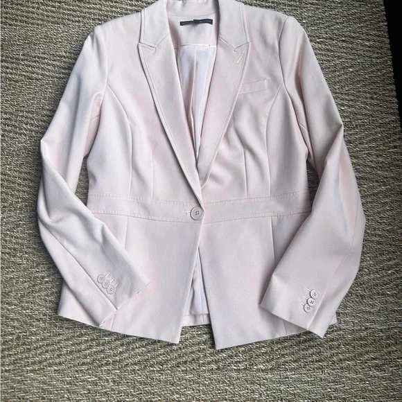 White House Black Market WHBM Blush Pink Tailored Blazer 10 - Picture 5 of 5